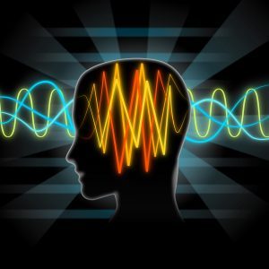 Brain waves illustration